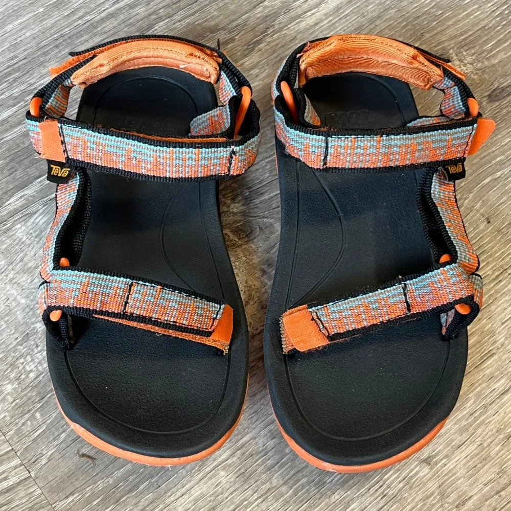 Teva Hurricane XLT2 Kids Orange Blue Multi Sport Sandal 1019390T Size 10 Toddler